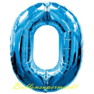Folienballon-Zahl-0-Blau-Luftballon-Geschenk-Geburtstag-Jubilaeum-Firmenveranstaltung